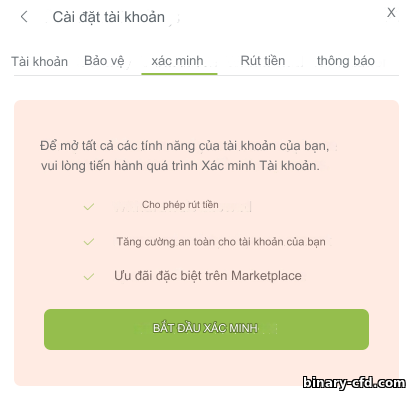 xác minh với nhà môi giới tùy chọn nhị phân RaceOption