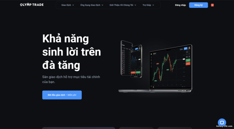 trang web chính thức của nhà môi giới OlympTrade