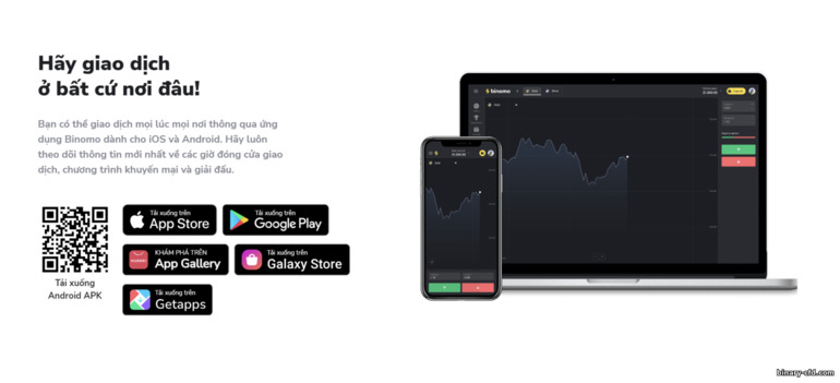 Nền tảng giao dịch môi giới Binomo