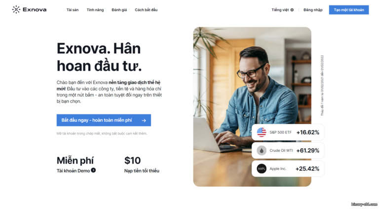 Trang web chính thức của Exnova