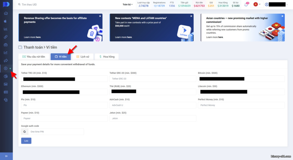 cách nhận hoa hồng trong chương trình liên kết Pocket Option cách nhận hoa hồng trong chương trình liên kết Pocket Option