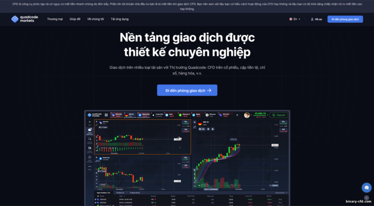 Trang web chính thức của nhà môi giới QuadCode Markets