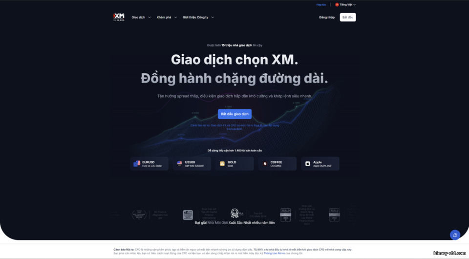 Trang web chính thức XM