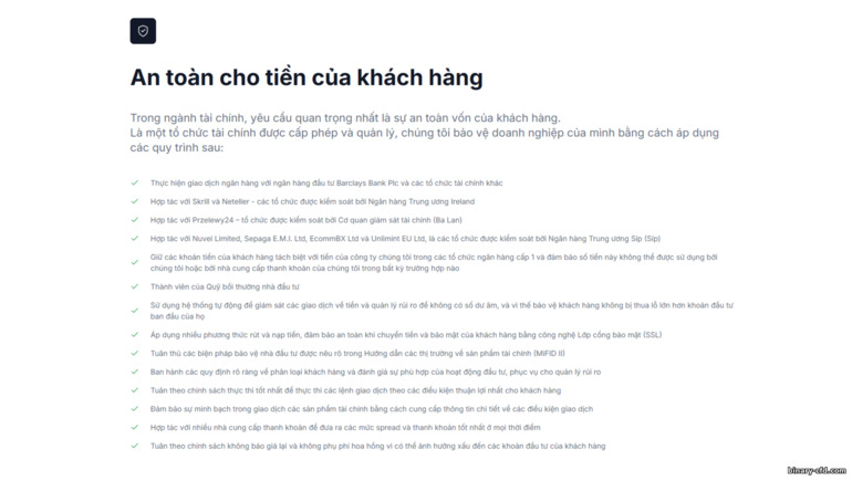 Bảo vệ tiền khách hàng tại XM Bảo vệ tiền khách hàng tại XM