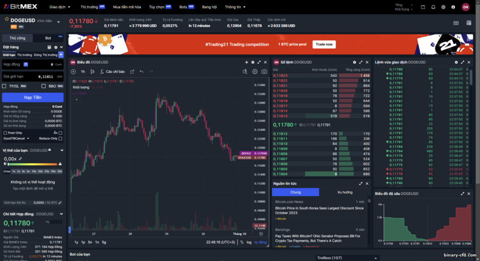 Nền Tảng Giao Dịch Ký Quỹ BitMex Nền Tảng Giao Dịch Ký Quỹ BitMex