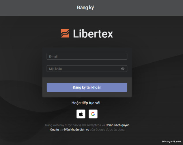 Biểu mẫu đăng ký tài khoản Libertex — Forex Club Biểu mẫu đăng ký tài khoản Libertex — Forex Club