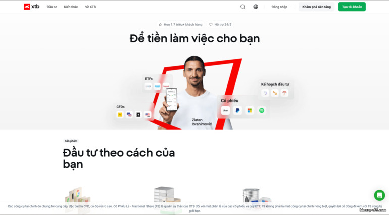Trang web chính thức của XTB