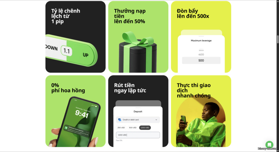 Tính năng nổi bật tại sàn Doto