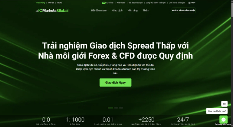 Trang web chính thức IC Markets Trang web chính thức IC Markets