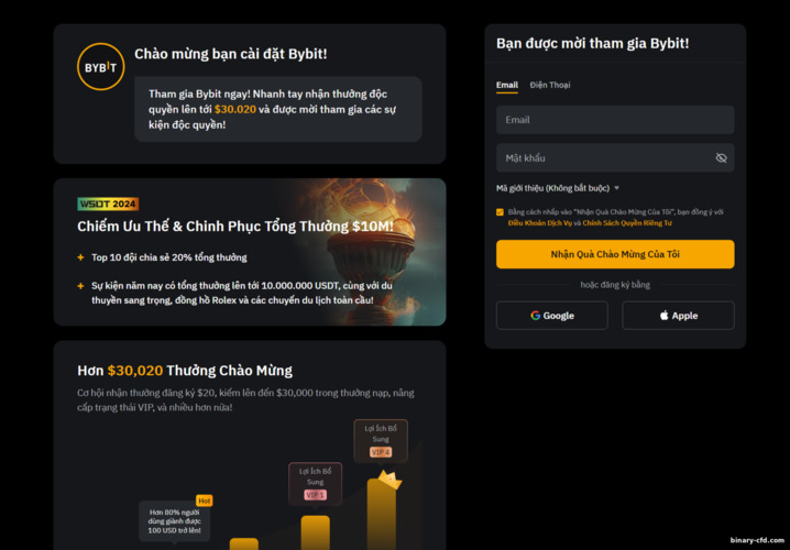Mẫu Đăng Ký Tài Khoản ByBit