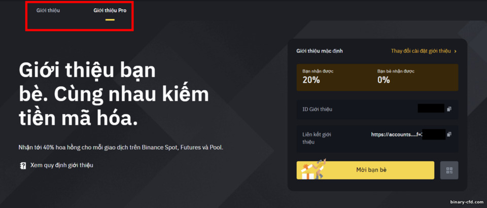 Chương Trình Giới Thiệu Binance