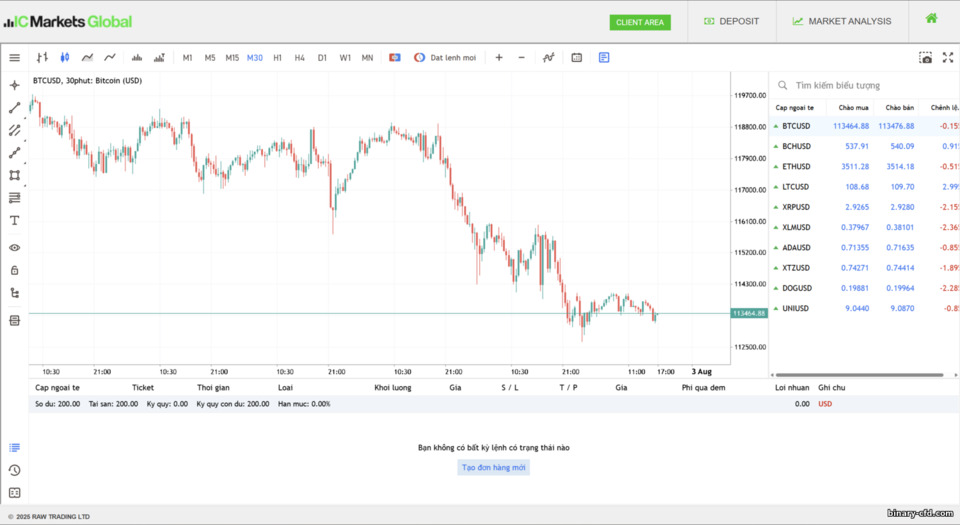 IC Markets WebTrader