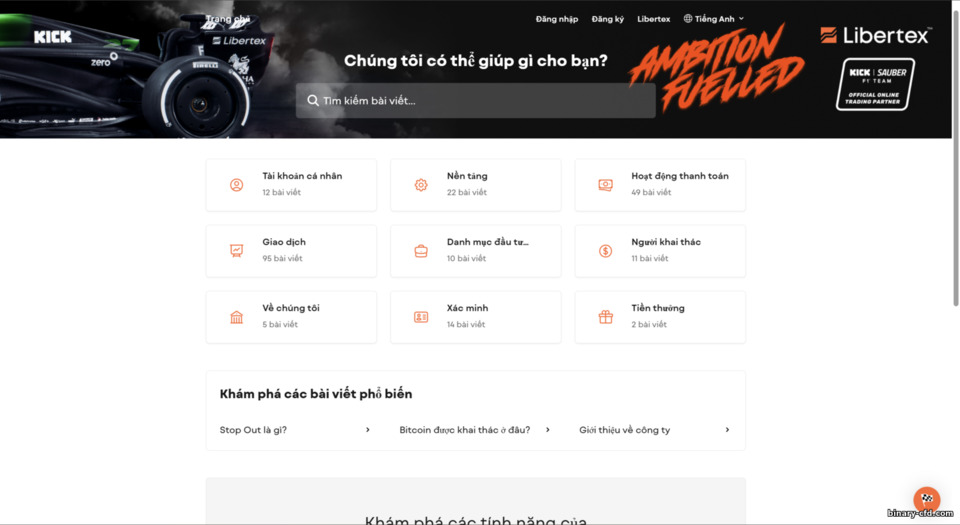 Hỗ trợ khách hàng Libertex — Forex Club