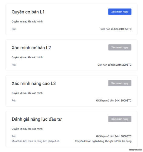 Xác Minh Tài Khoản HTX