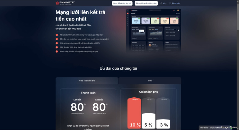 Trang web của mạng liên kết FinMinistry