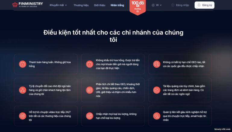 Điều Kiện Đối Tác Finministry