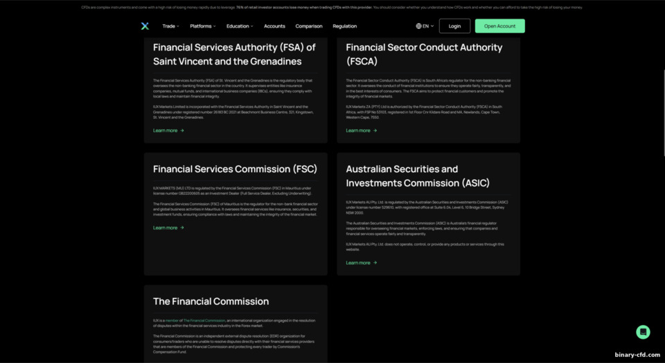 Quy định pháp lý của nhà môi giới IUX