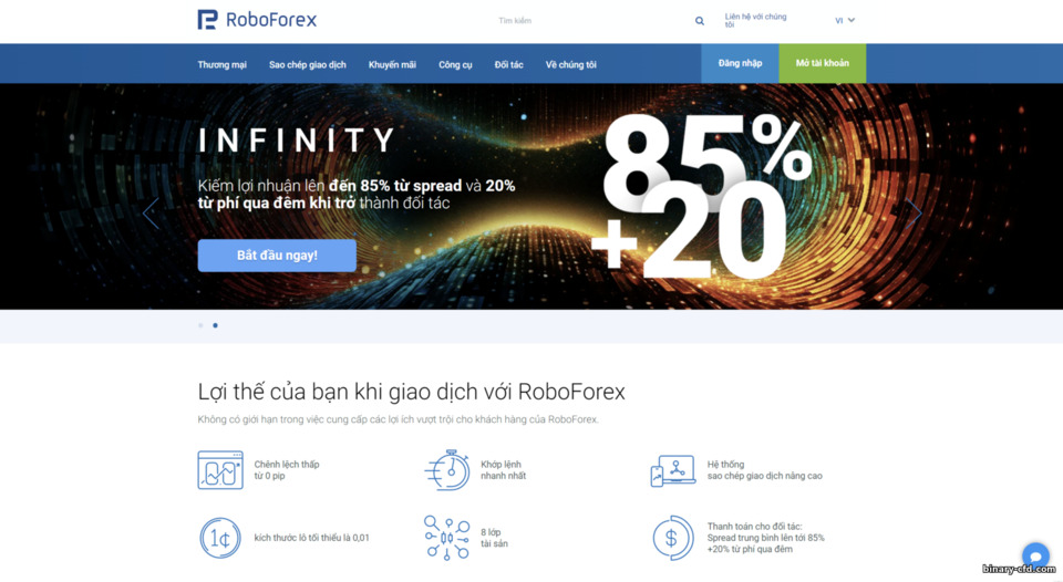 Trang Web Chính Thức sàn RoboForex