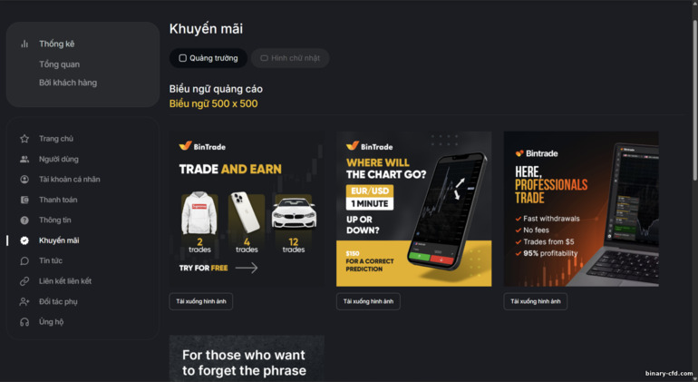 Tài liệu quảng bá affiliate BinTrade