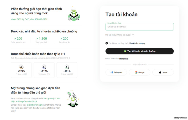 Mẫu Đăng Ký Tài Khoản Mới KuCoin