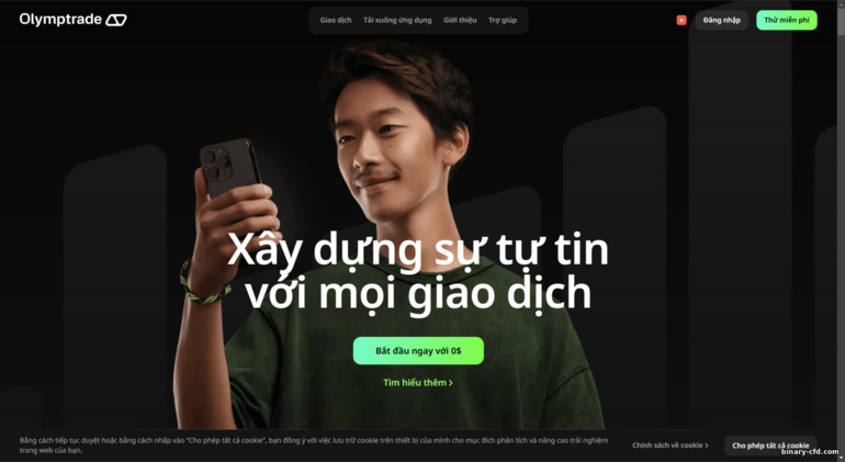 Trang web chính thức của Olymp Trade