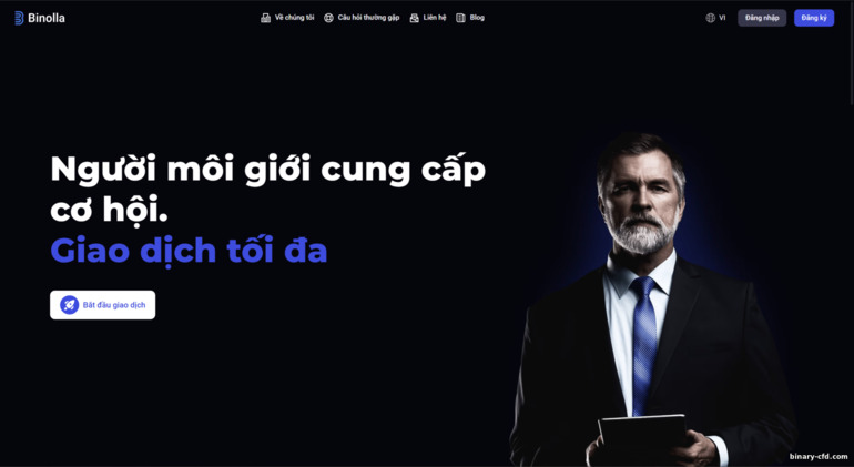 Trang web chính thức của nhà môi giới Binolla